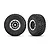 Traxxas 1.4" BFGoodrich Mud Terrain T/A KM3 Tyres on Black &amp; Chrome Rims - Glued Wheels 2Pcs 10870-STBLK