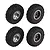 Element RC 1/12 Enduro12 Tyres on Chrome Rims - Glued Wheels 4Pcs 41137