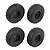 Element RC 1/12 Enduro12 Tyres on Black Rims - Glued Wheels 4Pcs 41142