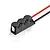 Hobbywing Module C capacitor bank with black casing and red and black wires extending from one end.