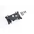 FMS V1 Gearbox Mount spare part with four included mounting screws on a white background.