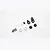 FMS V2 Servo Saver Set components including black plastic arms, metal screws, washers, and springs on a white background.