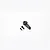 A black FMS V2 25T servo horn with two small black mounting screws on a plain white background.