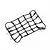 A black elastic luggage net for RC vehicles, featuring a grid pattern with small metal hooks attached to the perimeter.