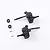 FMS V2 front portal assembly set including two portal housings, two wheel nuts, and two metal pins on a white background.