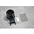 Pandora RC steering wheel accessory for Sanwa transmitters, including a wheel-shaped grip, mounting bracket, adhesive strip, and brake disc decal sheet.