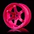 MST 1.9" TE37 (+7mm Offset) High Traction Rims 2Pcs - Hot Pink 832302HP
