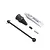 TLR front centre drive shaft set including a metal drive shaft, rubber boot, small metal pin, and a tube of Losi grease.