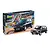 Revell 1/24 scale 1983 VW Golf GTI Pirelli 35th Anniversary model kit box and a fully assembled dark blue model car.