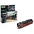 Revell 1/87 scale BR01 Express Locomotive and Tender model kit box with a fully assembled model train on tracks next to it.