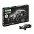 Revell 1/32 scale Jaguar SS 100 plastic model starter kit box and a fully assembled black model car on a white background.