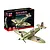 Revell Iron Maiden Spitfire MK.II Aces High brick construction model kit with its display box, featuring a camouflage green plane and Eddie figure.