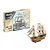 Revell 1/225 scale HMS Victory Battle of Trafalgar model kit box and the fully assembled ship model on a white background.