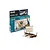 Revell 1/50 scale Viking Ship plastic model starter kit box and a fully assembled model ship on a white background.