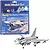 Revell 1/144 scale Eurofighter Typhoon plastic model starter kit with packaging and a fully assembled model.