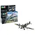 Revell 1/32 scale Supermarine Spitfire Mk.IXc plastic model kit box and a fully assembled, painted model aircraft on a white background.