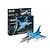 Revell 1/72 scale Eurofighter Typhoon Bavarian Tiger 2021 plastic model kit box and a fully assembled, painted model aircraft.