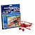 A Revell 1/72 scale Fokker Dr.1 Triplane model kit in its blister packaging, alongside a fully assembled and painted red model airplane.