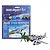 Revell 1/72 scale P-51D Mustang plastic model kit in blister packaging with a fully assembled and painted model plane in the foreground.