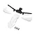 Losi Fender, Handguards & Handle Bars, White: Promoto-SM LOS-2304