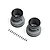 Losi MT Wheel, Black Beadlock, Light Grey (2): Mini LMT LOS-2059