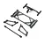 Losi Front Wing Mount Set, Black: 22S Sprint LOS-2423