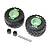 Losi BKT 2.6" Monster Truck Tire, Med, Premount, Green (2): LMT 2.0 LOS-1818