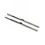 Two silver metal RC turnbuckles for TLR 8XT, featuring threaded ends and a central hexagonal adjustment section.