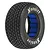 Pro-Line 1/10 scale Hoosier G60 M3 dirt oval short course tire with white lettering and blue foam insert.