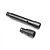 Two black steel axle tube components for an Axial SCX10 PRO RC crawler, shown against a white background.