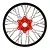Pro-Line 1/4 Pro-Spec Aluminum V2 Bead Rear Wheel Black/Red (1): Promoto-MX PRO283700T2
