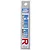 A vertical product box for Mr. Hobby Mr. White Putty-R (Low Viscosity) 25g, featuring blue, red, and black text on a silver background.