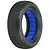 Pro-Line 2.2 inch Hole Shot 3.0 M4 front RC buggy tyre with blue foam insert, shown from a side angle.