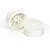 Two white Pro-Line 2.2 inch dish rims for 2WD RC buggies, shown from front and rear angles.