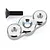 Area RC Silver Aluminium Baja Clutch Mount w/ Screw AR-BJ045SIL