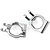 Area RC Silver Aluminium DBXL Front Hub Carrier Set AR-DBXL025SIL