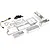 Area RC Silver Aluminium DBXL Dual Steering Servo Tray AR-DBXL030SIL
