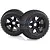 Rovan 4.7/5.5" Baja 5B Rear Dirt Buster Tyres on Black Rims - Beadlocked Wheels 2Pcs 850232