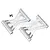 Rovan Silver Aluminium Quick Release Roll Cage Braces 85209