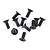 Rovan 4x10mm Fine Thread Countersunk Head Screws 10Pcs 68011