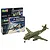 Revell 1/72 scale Messerschmitt P.1099A model kit box and a fully assembled, painted model aircraft on a white background.
