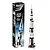 Revell 1/96 scale Apollo 11 Saturn V rocket plastic model kit box standing next to the fully assembled and painted model on a display stand.