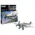 Revell 1/32 scale Messerschmitt Bf 109G-10 Erla model kit box and a fully assembled, painted model aircraft on a white background.