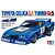 Tamiya 1/24 scale plastic model kit box art for the Toyota Celica LB Turbo Gr.5, featuring a blue race car with number 56.