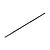 A straight, black cylindrical wing tube for an RC airplane, isolated against a plain white background.