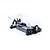 A 1/10 scale LRP Antix S10 Blast BX3 RC buggy chassis with a clear, unpainted polycarbonate body shell and rear wing, shown on a white background.