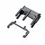 A black Losi mechanical brake mount and brace set for RC cars, shown as two separate plastic components on a white background.