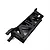 A black molded plastic Losi rear chassis brace for an RC vehicle, shown from an angled perspective against a white background.