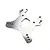A silver Losi aluminium front shock tower for an RC vehicle, featuring multiple mounting holes and a central cutout, isolated on a white background.