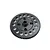 A black Losi 67T 1.5Mod steel centre differential spur gear for RC vehicles, featuring a circular design with weight-reduction holes.